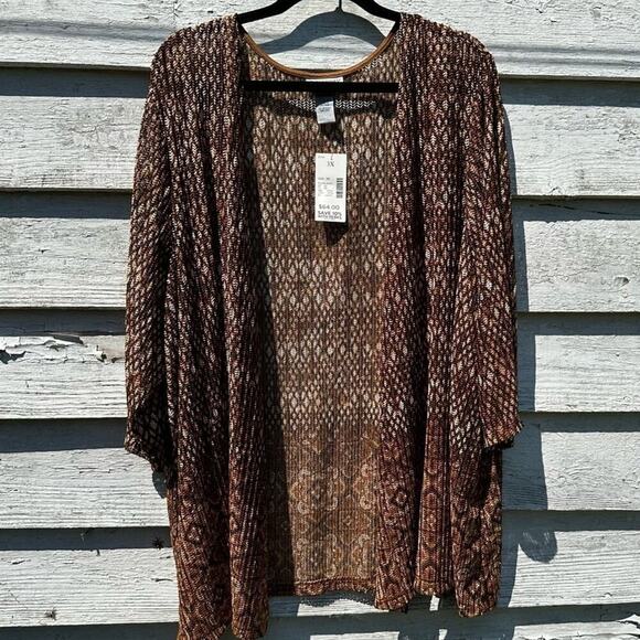 CATHERINE Open Front Cardigan fall lightweight coastal grandma plus size - Picture 1 of 3